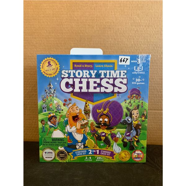 Story Time Chess Set 2 in 1 Storybook Set 2 -4 player