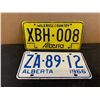 Image 1 : Lot of2 Alberta / Wild Rose Country License Plates