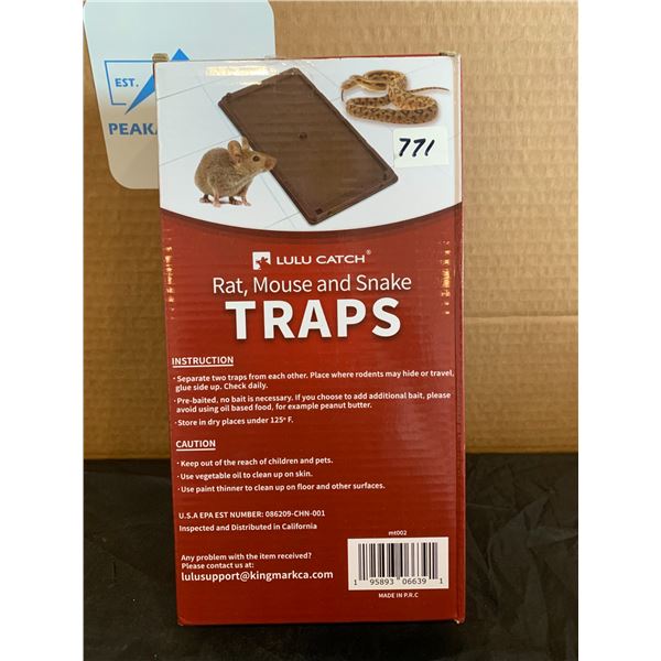 Lulu Catch Rat Mouse and Snake Traps 6 Pack