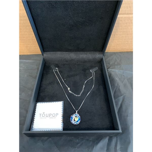 Sterling Silver - Peridot Tree Of Life Chain & Pendant