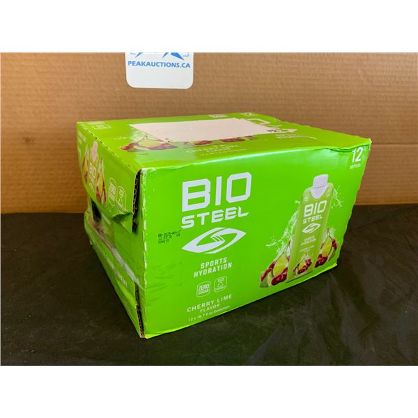 12 Bottles BIO Steel Sports Hydration Cheery Lime Flavor