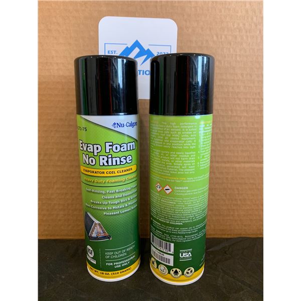 2 Pack Nu-Calgon Evap Foam No Rinse Evaporator Coil Cleaner