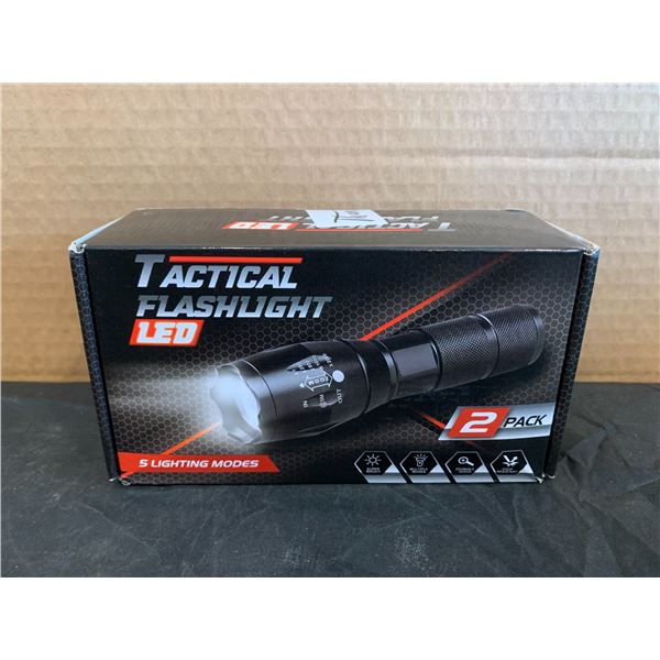 2 Pack Tactical Flashlight LED