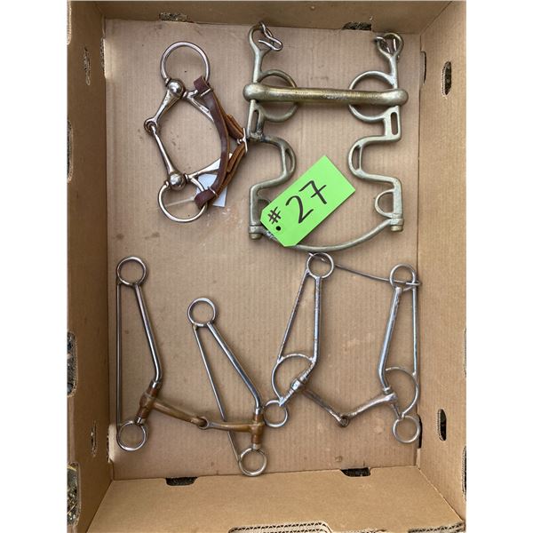 Misc. bridle bits & chine bit