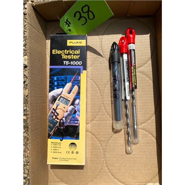 New drill bits, elec. Tester