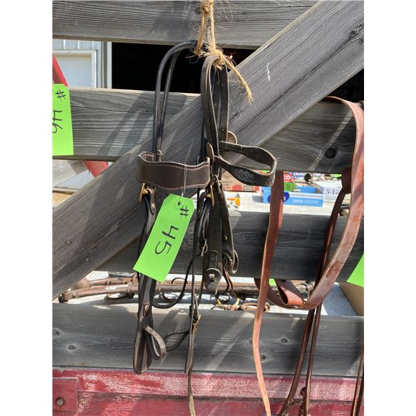 2- Bridle headstalls (black)