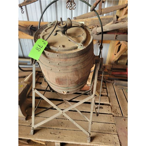 David Maxwell & sons, barrel style butter churn