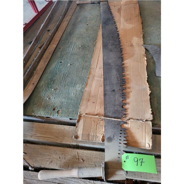 Antique 2-man saw