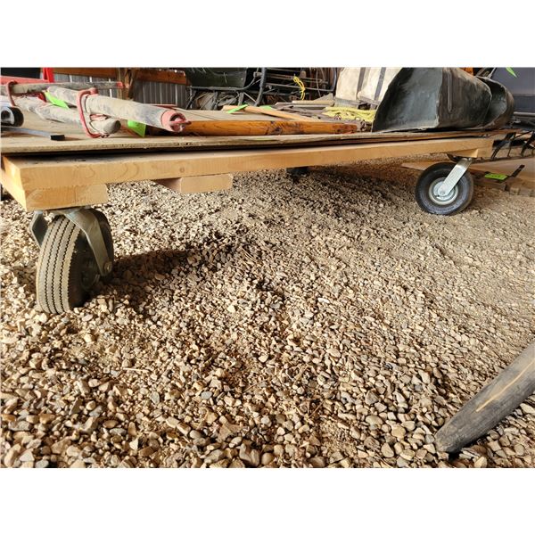 Approx. 4ft x 6ft cart c/w plywood