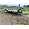 Image 1 : 2002 SWS 16ft Bumper Pull Flat Deck Trailer c/w ramps & spare, SN. R133527648