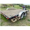 Image 3 : 2002 SWS 16ft Bumper Pull Flat Deck Trailer c/w ramps & spare, SN. R133527648