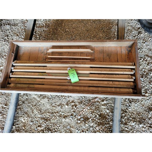 Vintage mags c/w wooden shelf