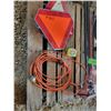 Image 2 : Pallet of ext. cords, shop vac. Jacks, grease gun & slow moving sign