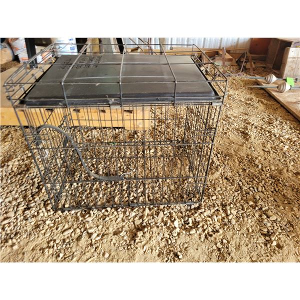 Dog kennel, approx. 21in. x 24in.