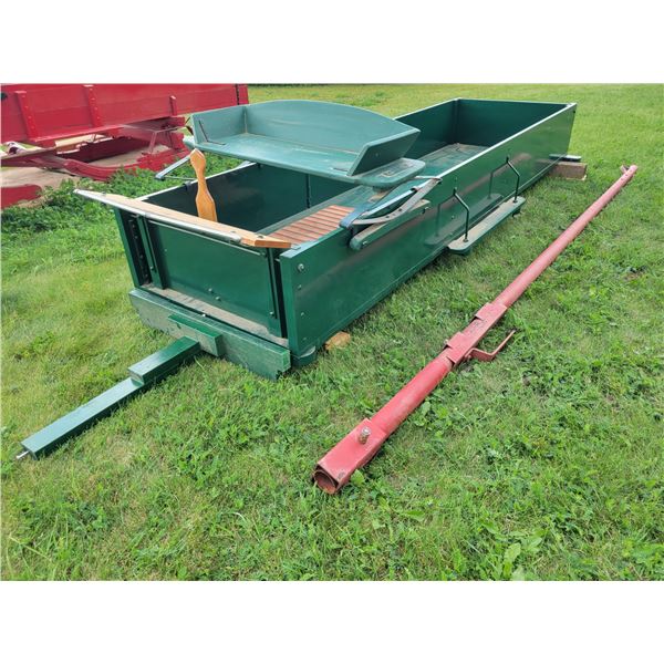 Green horse drawn wagon box