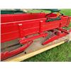 Image 13 : Red horse drawn sleigh c/w drawbar, eveners