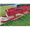 Image 8 : Red horse drawn sleigh c/w drawbar, eveners