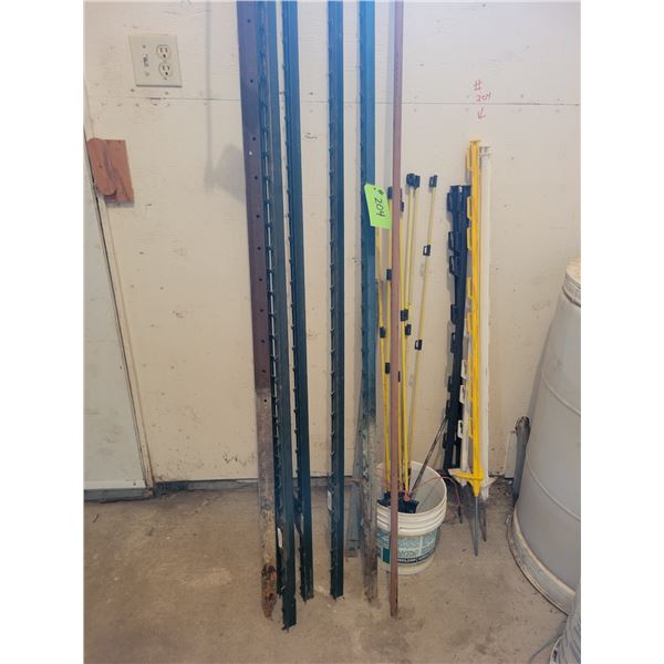 6- T-Bars, qty of elec. Posts