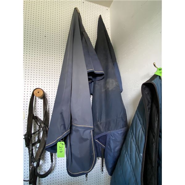2- Horse rain blankets (Treadstone prem. Horse rug)