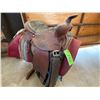 Image 1 : Western saddle, 16in. c/w pads & stand