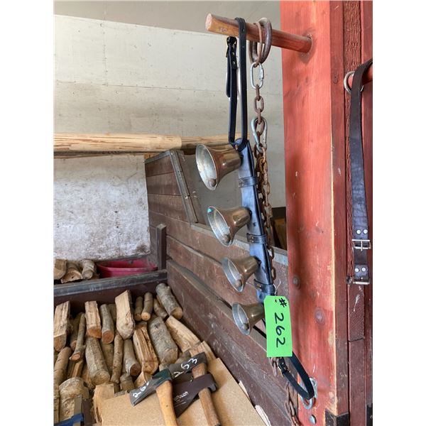 Harness bells, chain, bull ring