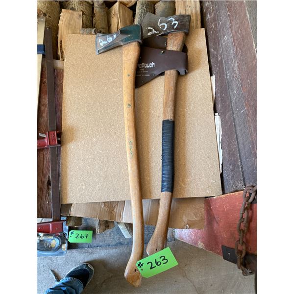 2- Axes & wood splitter