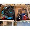 Image 1 : 2- Boxes of misc. rope, tiedowns, belts etc.