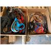 Image 4 : 2- Boxes of misc. rope, tiedowns, belts etc.