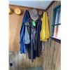 Image 1 : Raincoat, leather slicker, lead rope & hat