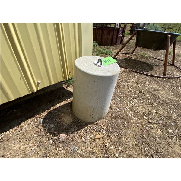 Concrete tiedown weight
