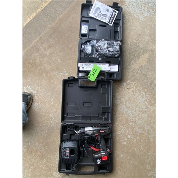 King Canada Mortising attach. & Craftsman, 15.6V drill & charger