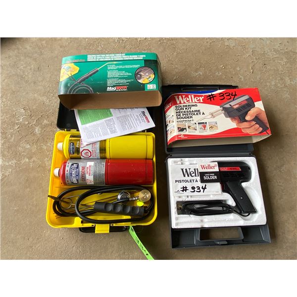 Weller soldering gun kit & brazing/cutting welding torch kit