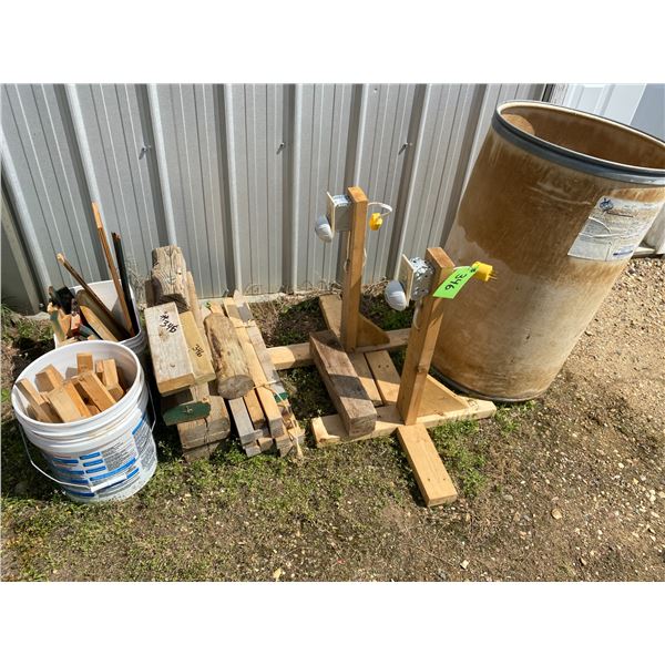 Misc. wood power outlet, jacks