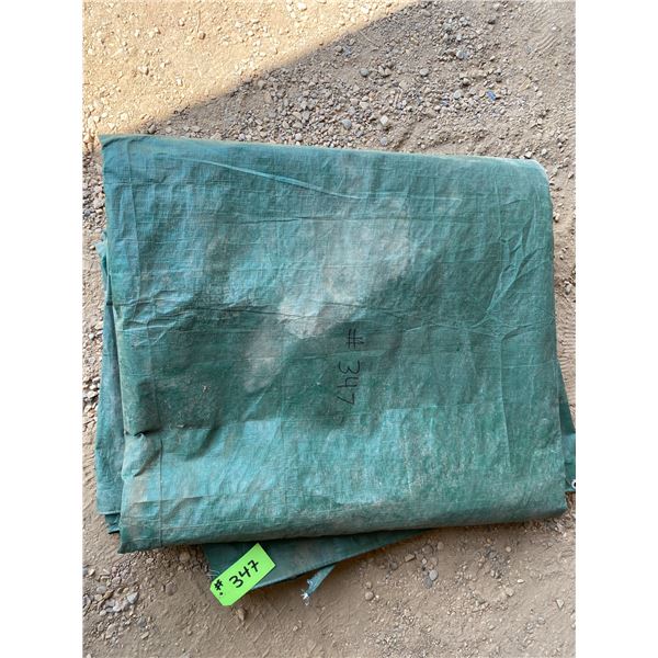 Large green tarp