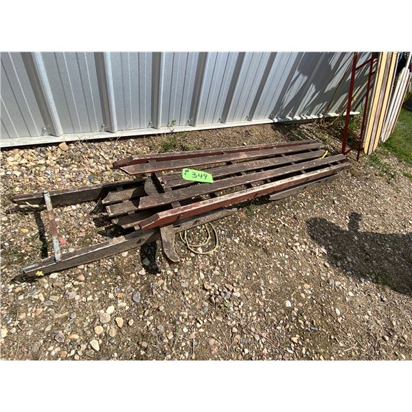 Antique wood sled