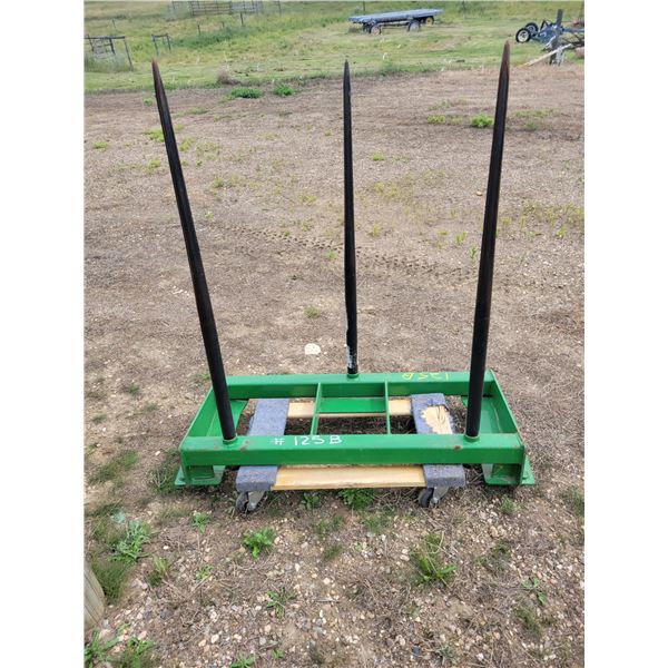 (Lot #'s 125, 125A & 125B are a Group Lot) J.D. Quick Attach, 3 Prong Bale Fork
