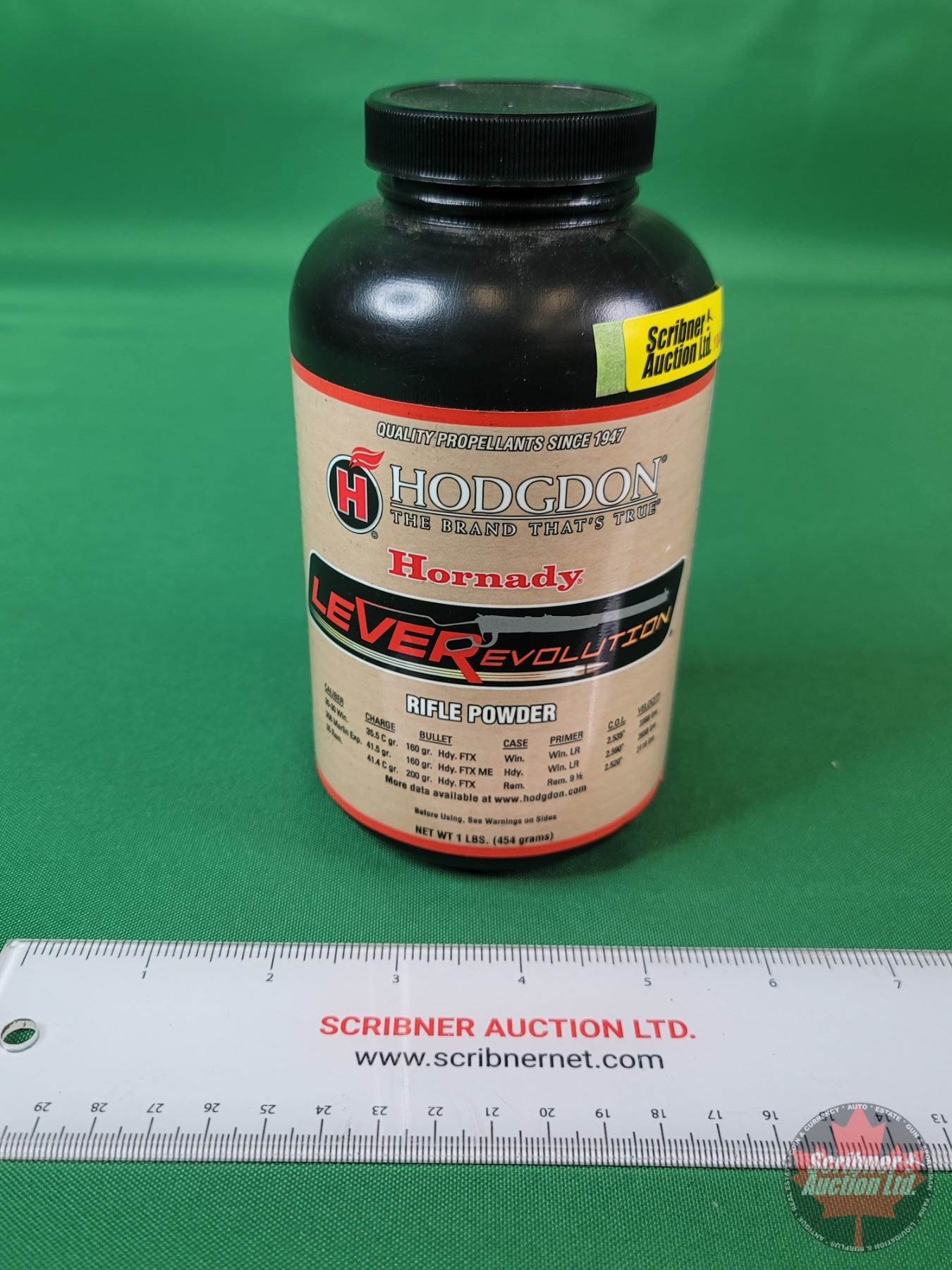 RIFLE POWDER : HODGDON Hornady LEVERevolution : 1-LB Bottle (Full) (SEE ...
