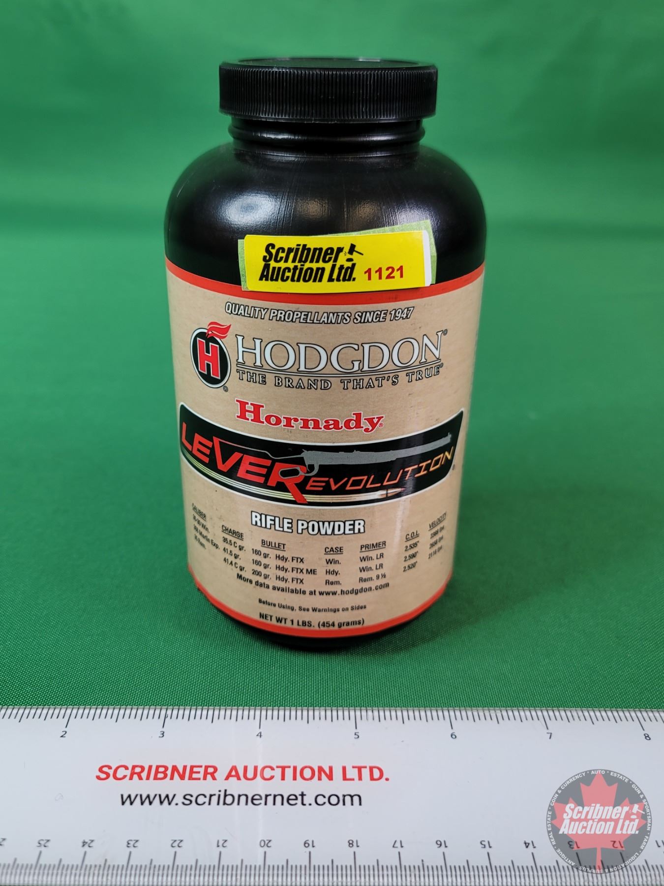 RIFLE POWDER : HODGDON Hornady LEVERevolution : 1-LB Bottle (Full) (SEE ...