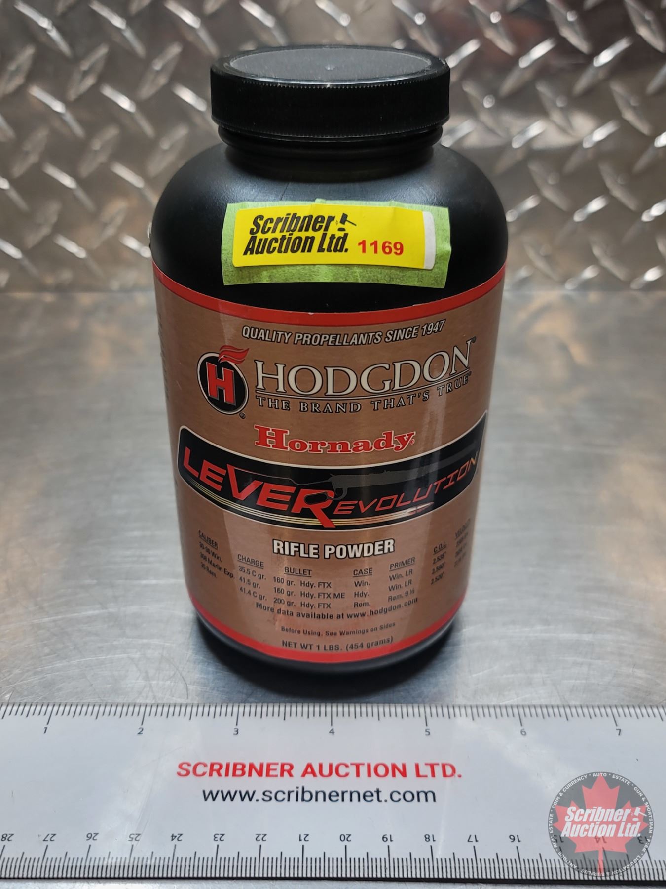 RIFLE POWDER : HODGDON Hornady LEVERevolution : 1-LB Bottle (Full) (SEE ...