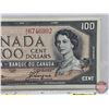 Image 3 : Canada $100 Bill 1954 : Beattie/Coyne #AJ6746902 (See Pics for Varieties, Conditions, Serial Numbers