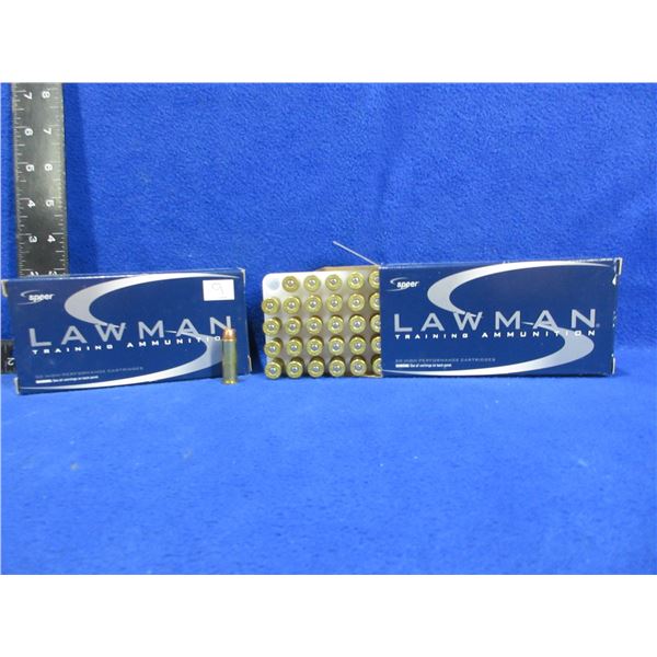 38 Spl +P (PICKUP ONLY) 158gr TMJ Speer Lawman