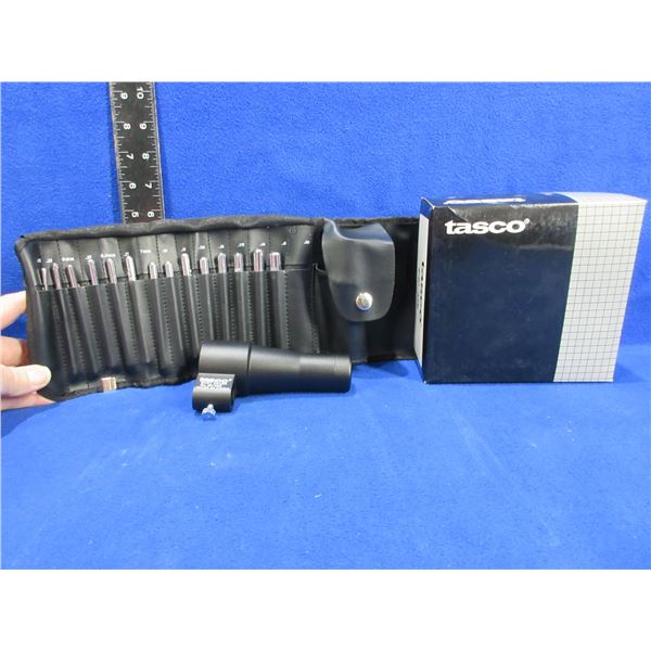 Tasco Shot Saver No. 30/35E Bore Sighter w/ 14 Bore Studs