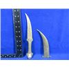 Image 1 : Brass Shabriya Curved Dagger with Sheath - 5" Blade