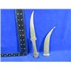 Image 2 : Brass Shabriya Curved Dagger with Sheath - 5" Blade