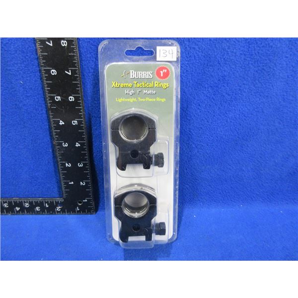 NEW - Burris Xtreme Tactical Rings - High 1" Matte