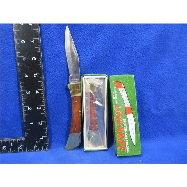 2 Sportsman's Folding Lock Knives - 3 1/4" Blades