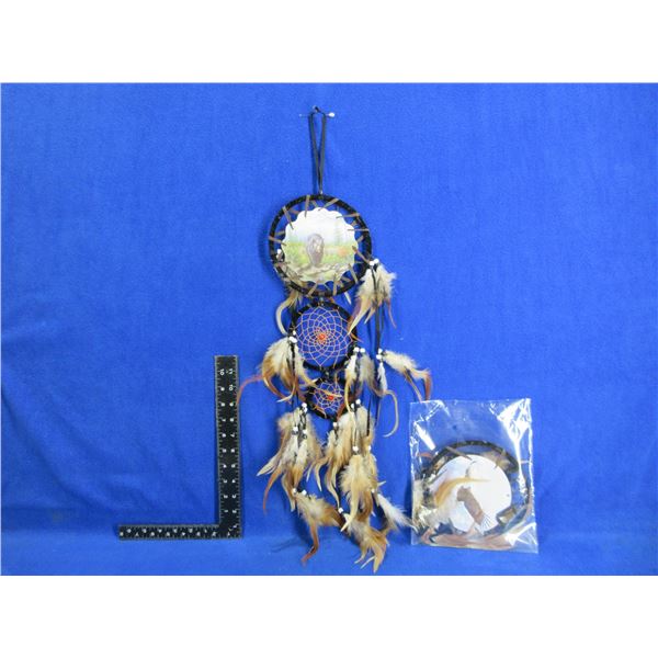 NEW - 2 Dream Catchers - Grizzly Bear and Bald Eagle