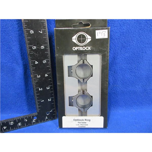 NEW - Optilock Sako 1" Low Stainless Rings