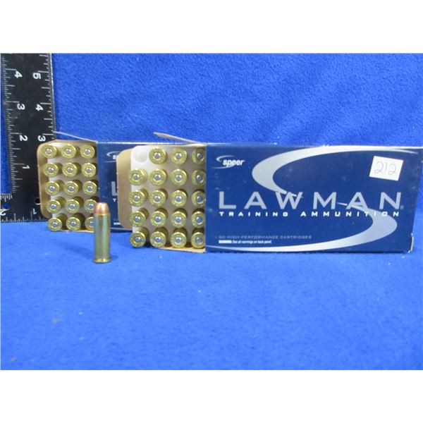 38 Spl +P (PICKUP ONLY) 158gr TMJ Speer Lawman