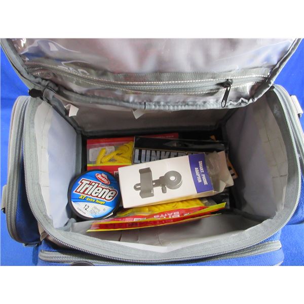 Plano Soft Tackle Box with Tackle - Fishing Line, Baits, Etc.